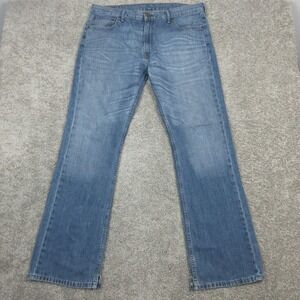 Levis Jeans Mens 38x34 Blue 527 Bootcut Western Cowboy Ranch Rodeo Denim Pants